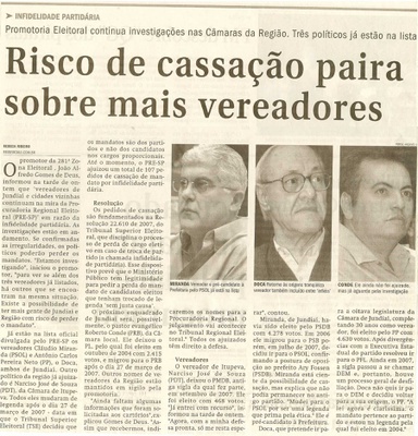 Jornal de Jundiaí - 15/01/2008