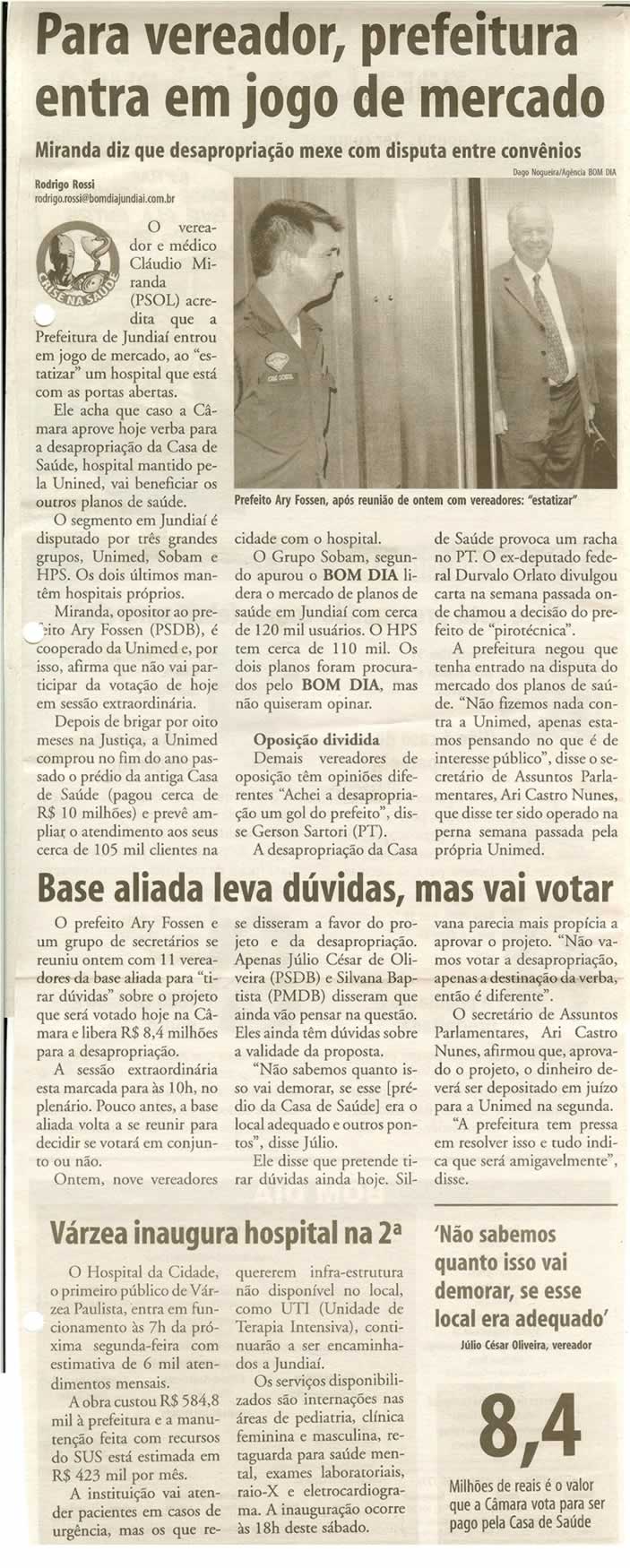 Bom Dia Jundiaí - 17/01/2008