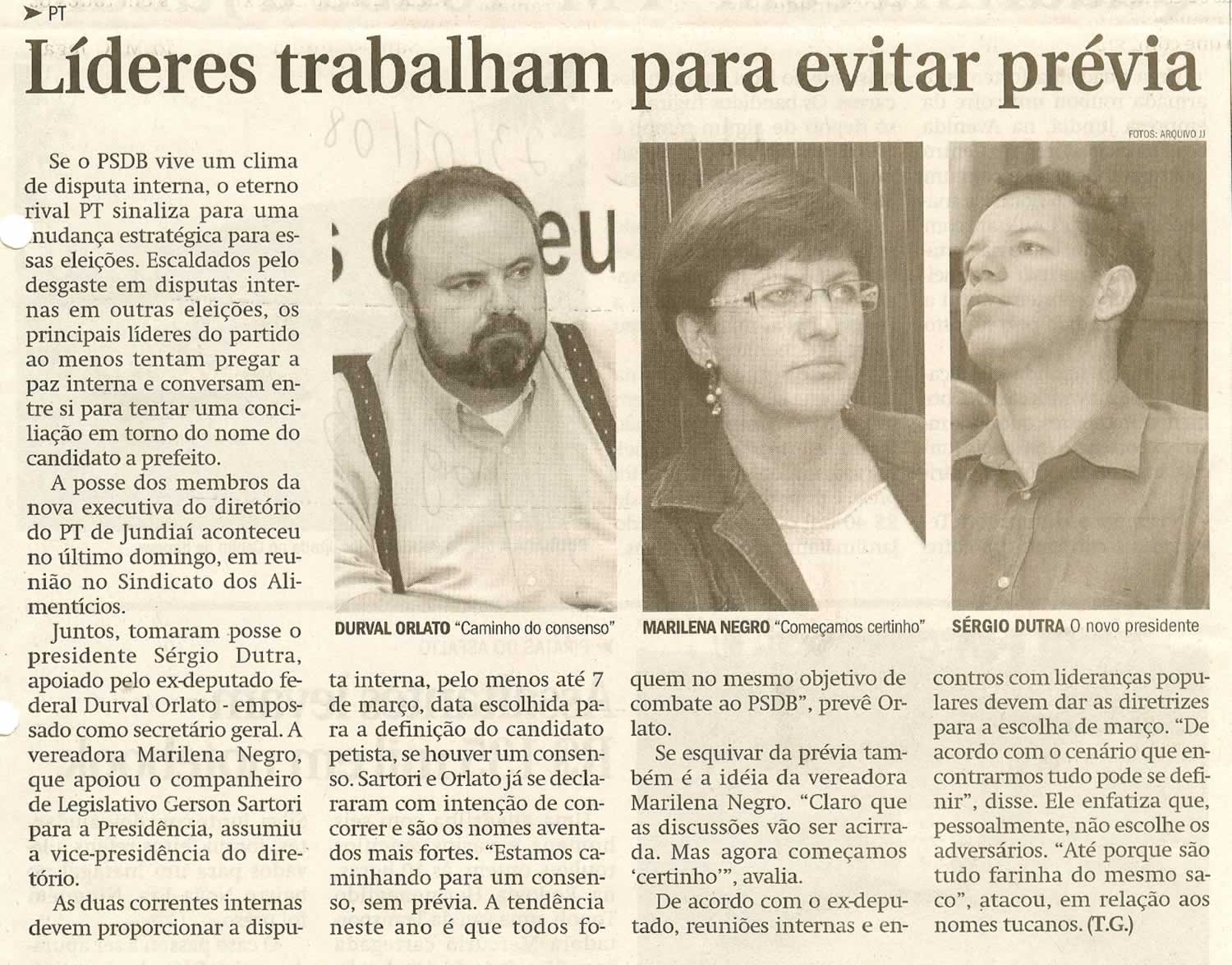 Jornal de Jundiaí - 23/01/2008