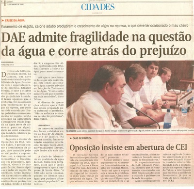 Jornal de Jundiaí - 12/01/2008