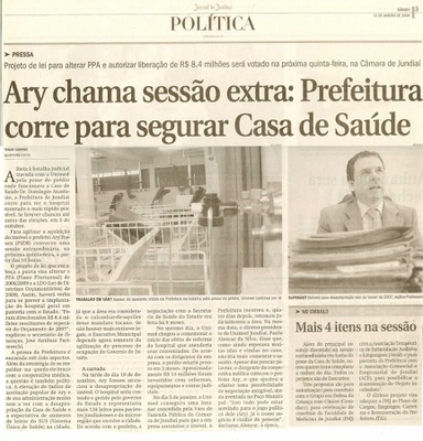 Jornal de Jundiaí - 12/01/2008