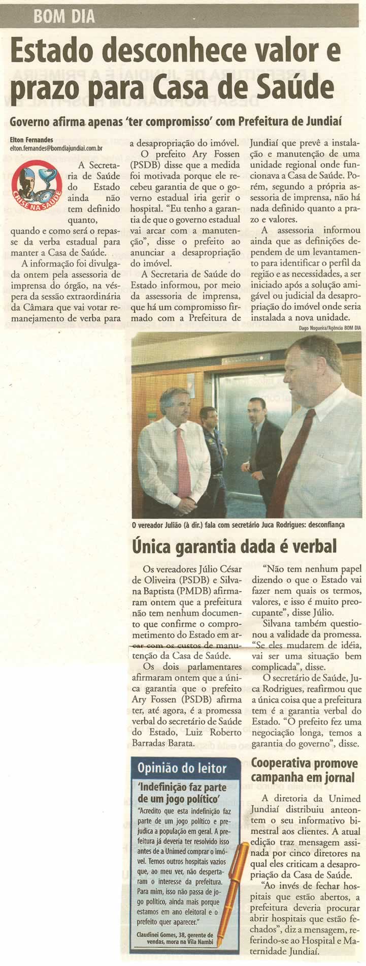Bom Dia Jundiaí - 17/01/2008