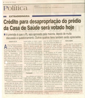 Jornal da Cidade - 17/01/2008