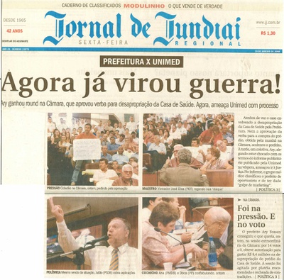 Jornal de Jundiaí - 18/01/2008