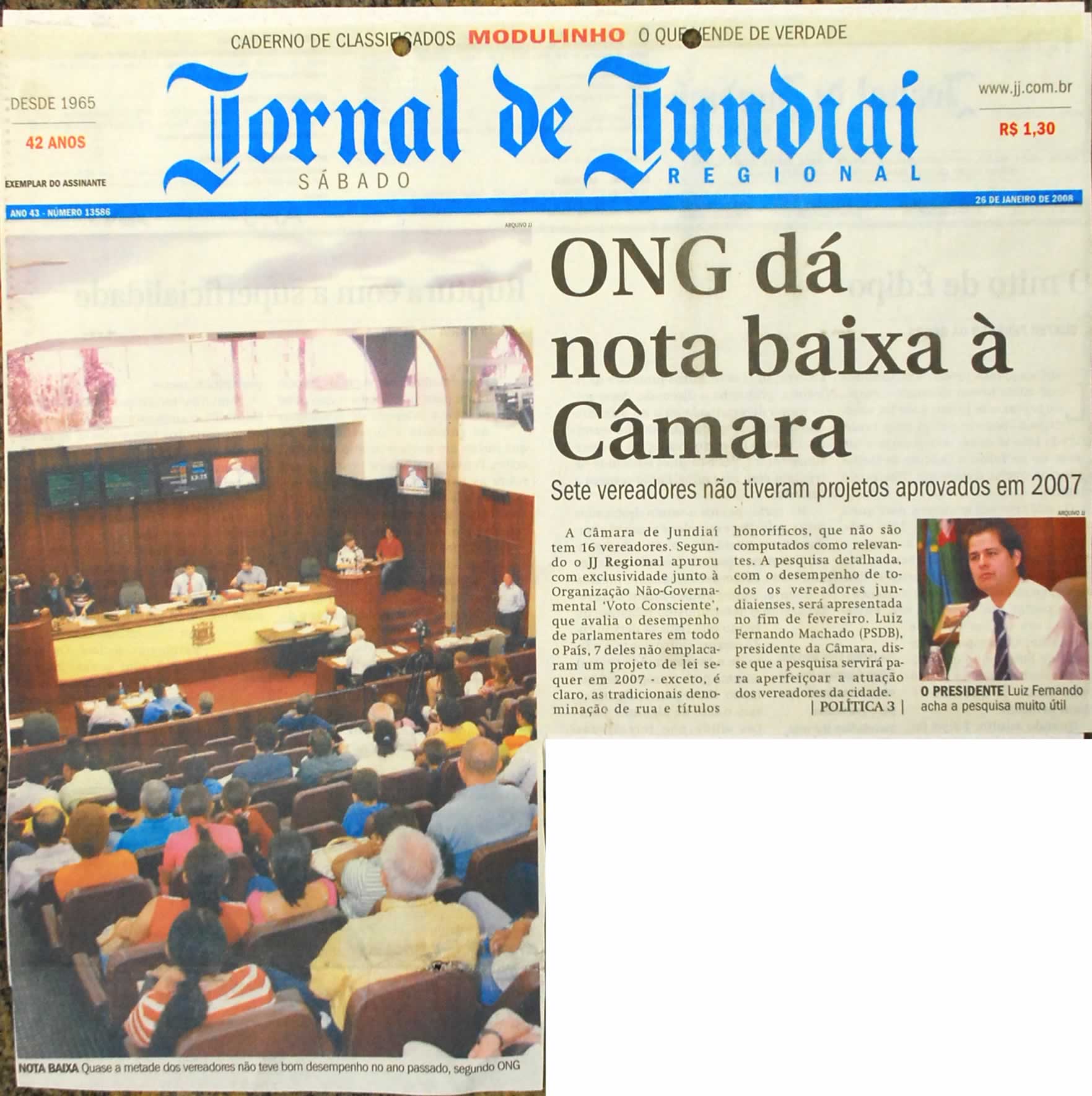 Jornal de Jundiaí - 26/01/2008
