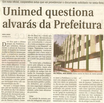 Jornal de Jundiaí - 22/01/2008