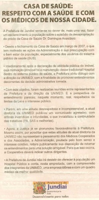 Jornal de Jundiaí - 27/01/2008