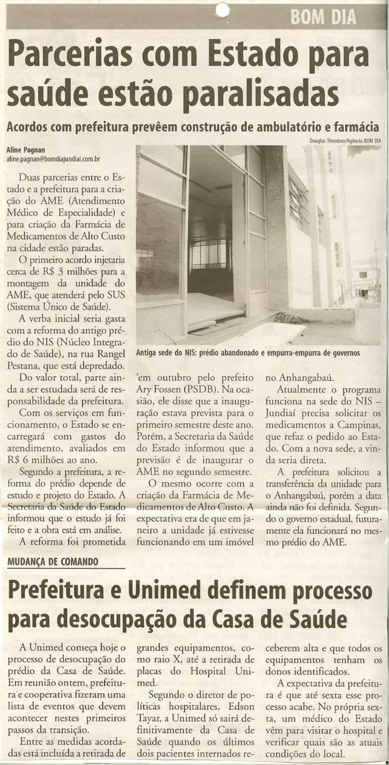 Bom Dia Jundiaí - 29/01/2008