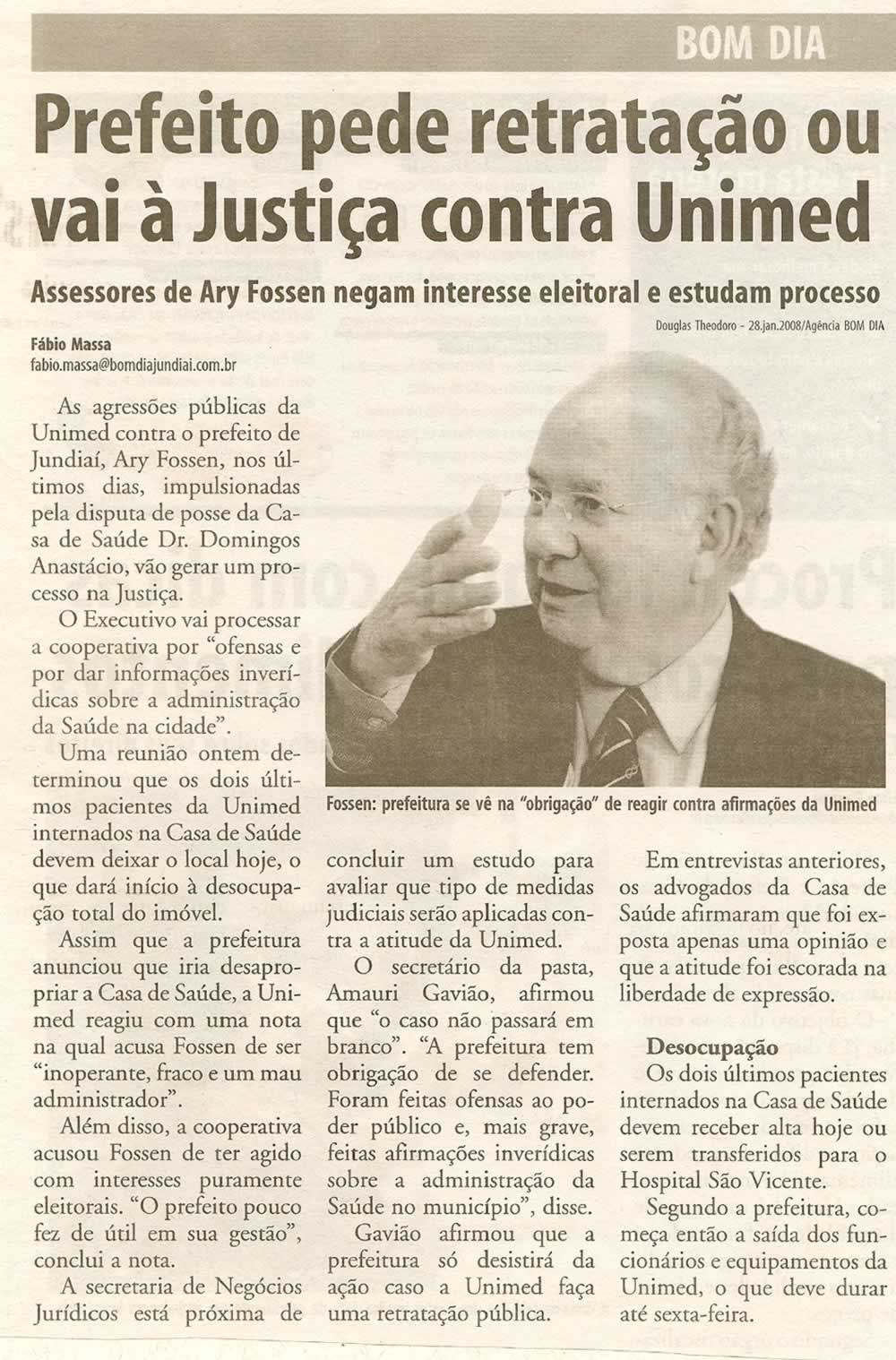 Bom Dia Jundiaí - 30/01/2008
