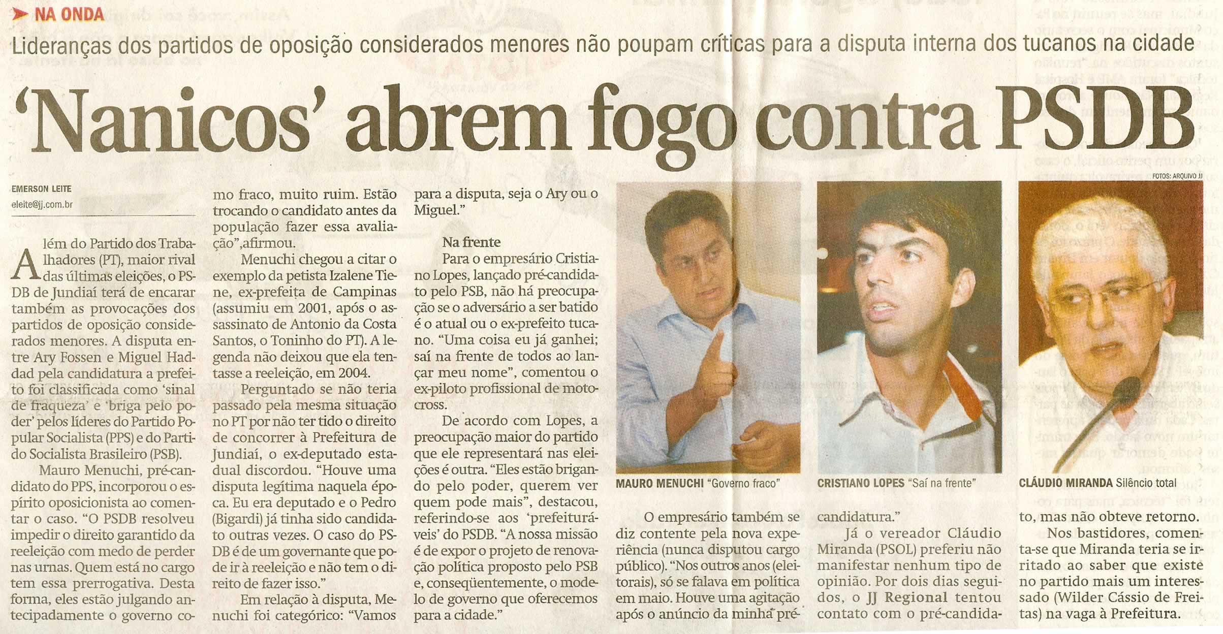 Jornal de Jundiaí - 02/02/2008