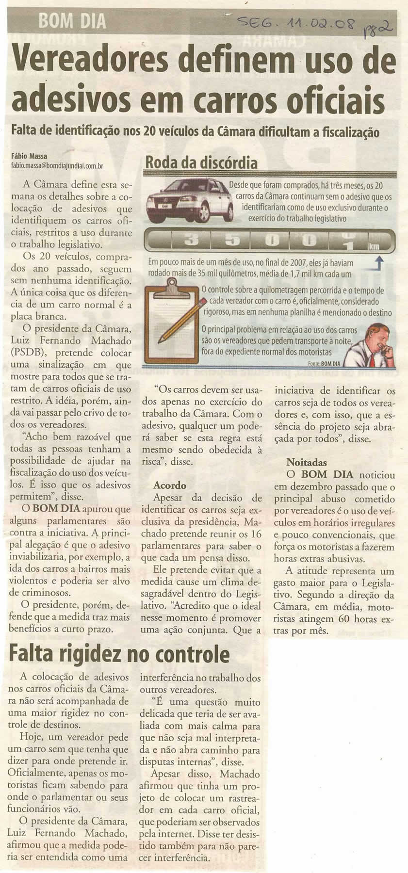 Bom Dia Jundiaí - 11/02/2008