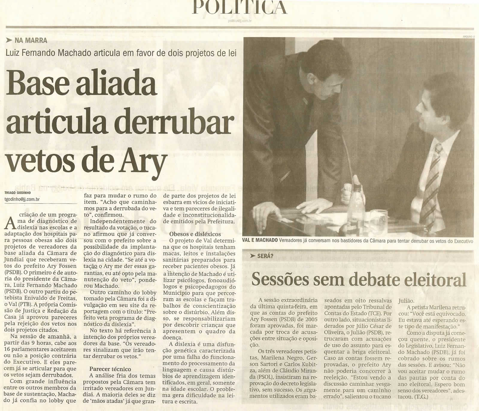 Jornal de Jundiaí - 11/02/2008
