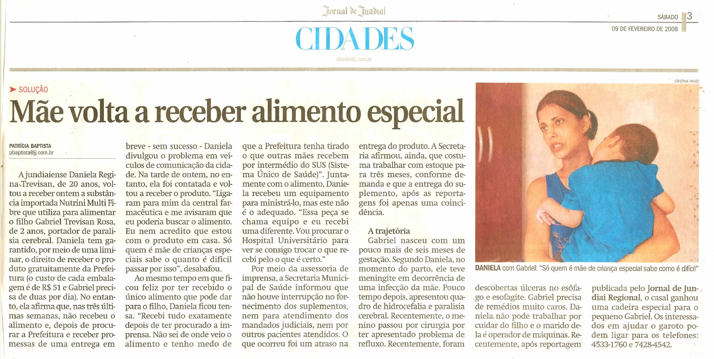 Jornal de Jundiaí - 09/02/2008