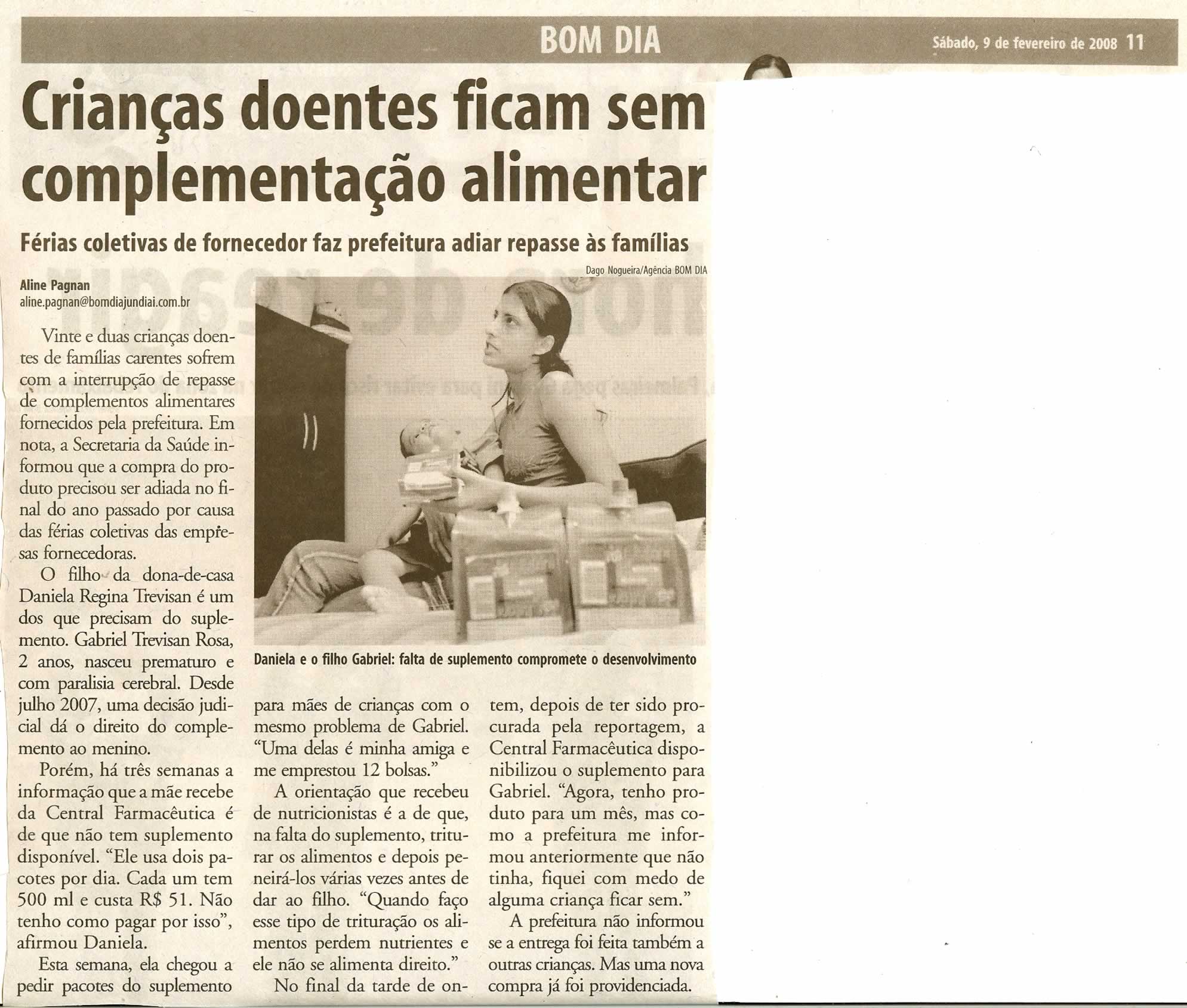 Bom Dia Jundiaí - 09/02/2008