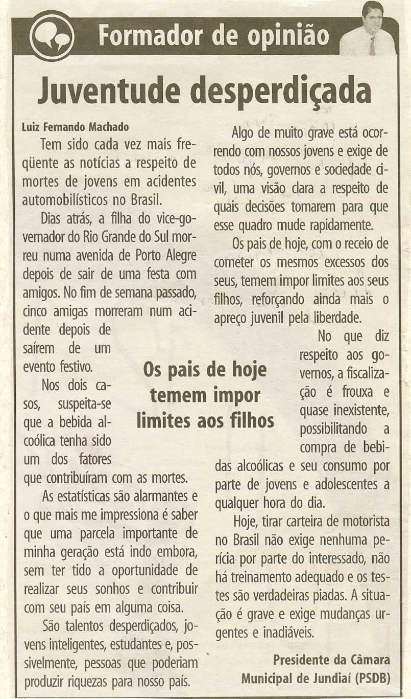 Bom Dia Jundiaí - 13/02/2008