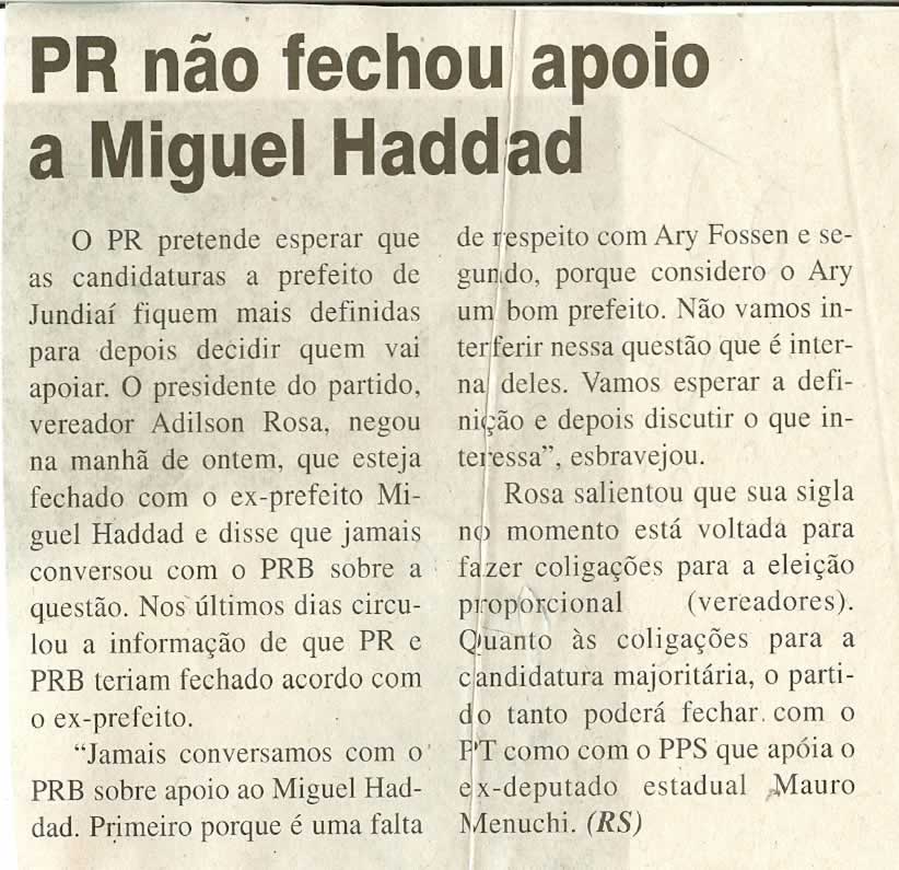 Jornal da Cidade - 20/02/2008