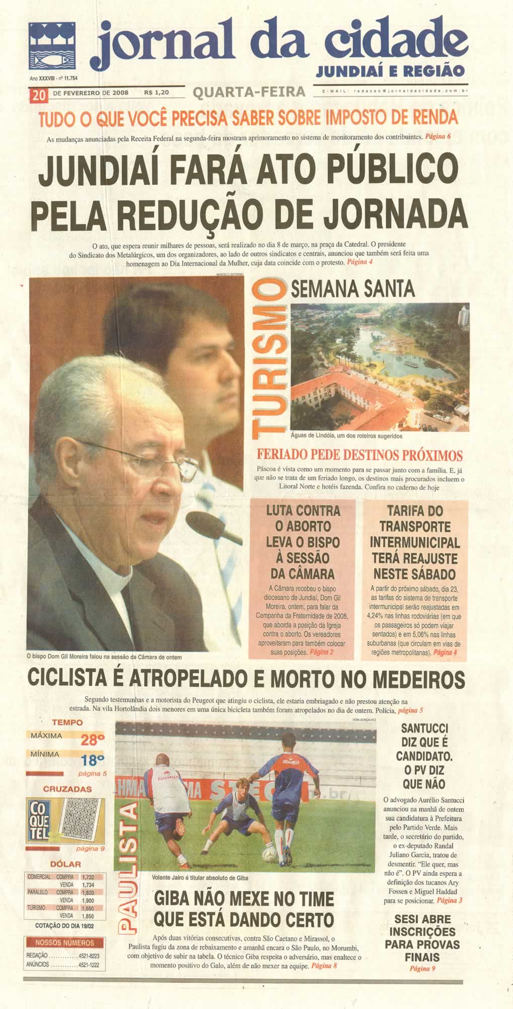 Jornal da Cidade - 20/02/2008
