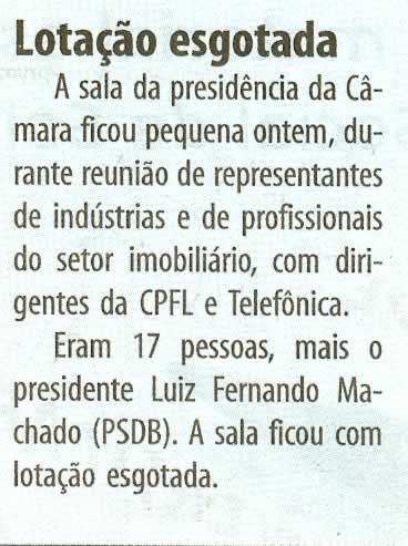 Bom Dia Jundiaí - 20/02/2008