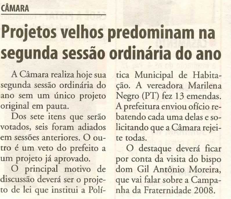 Bom Dia Jundiaí - 19/02/2008