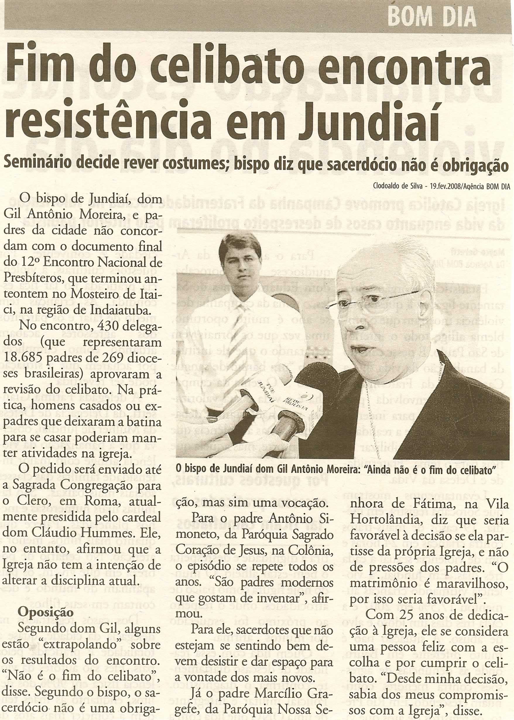 Bom Dia Jundiaí - 21/02/2008