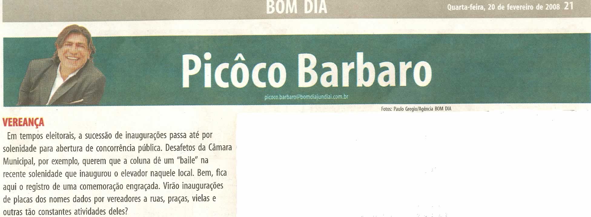 Bom Dia Jundiaí - 21/02/2008