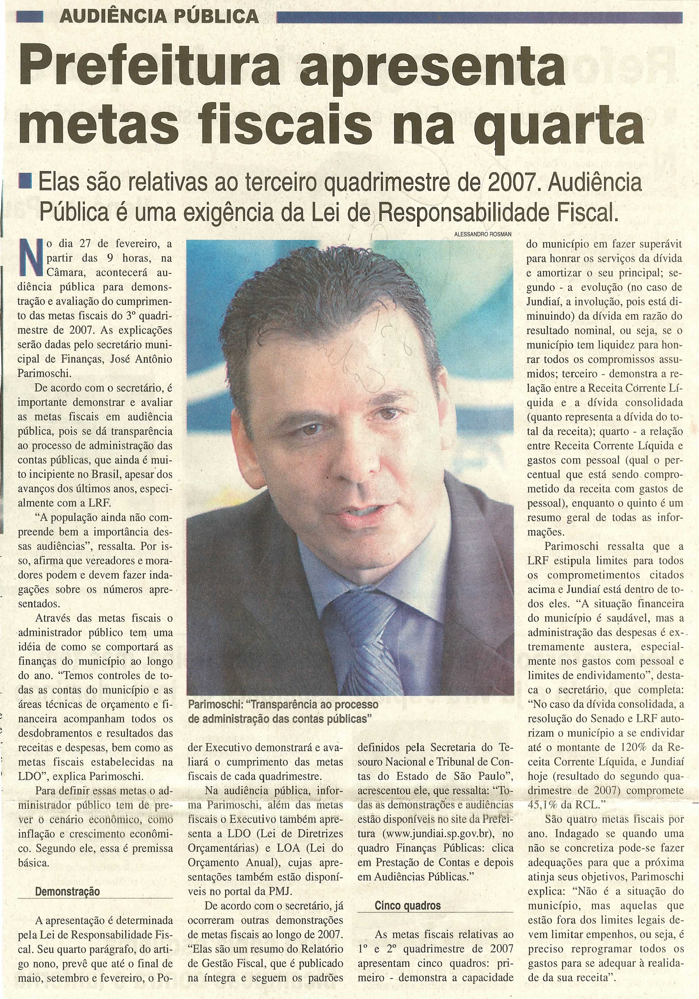 Jornal da Cidade - 23/02/2008