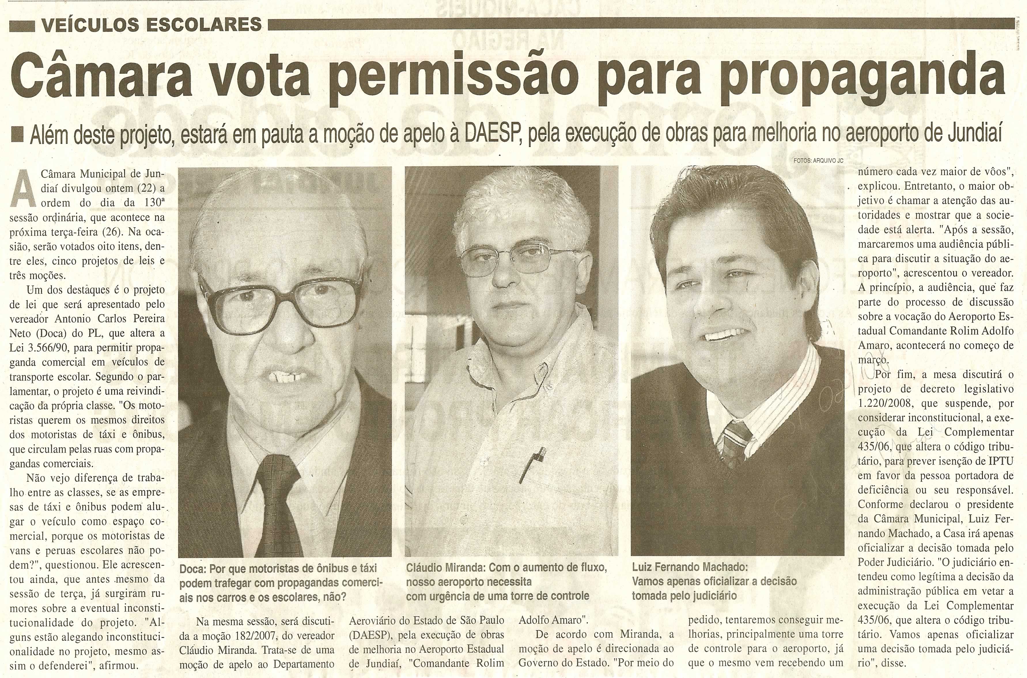 Jornal da Cidade - 23/02/2008