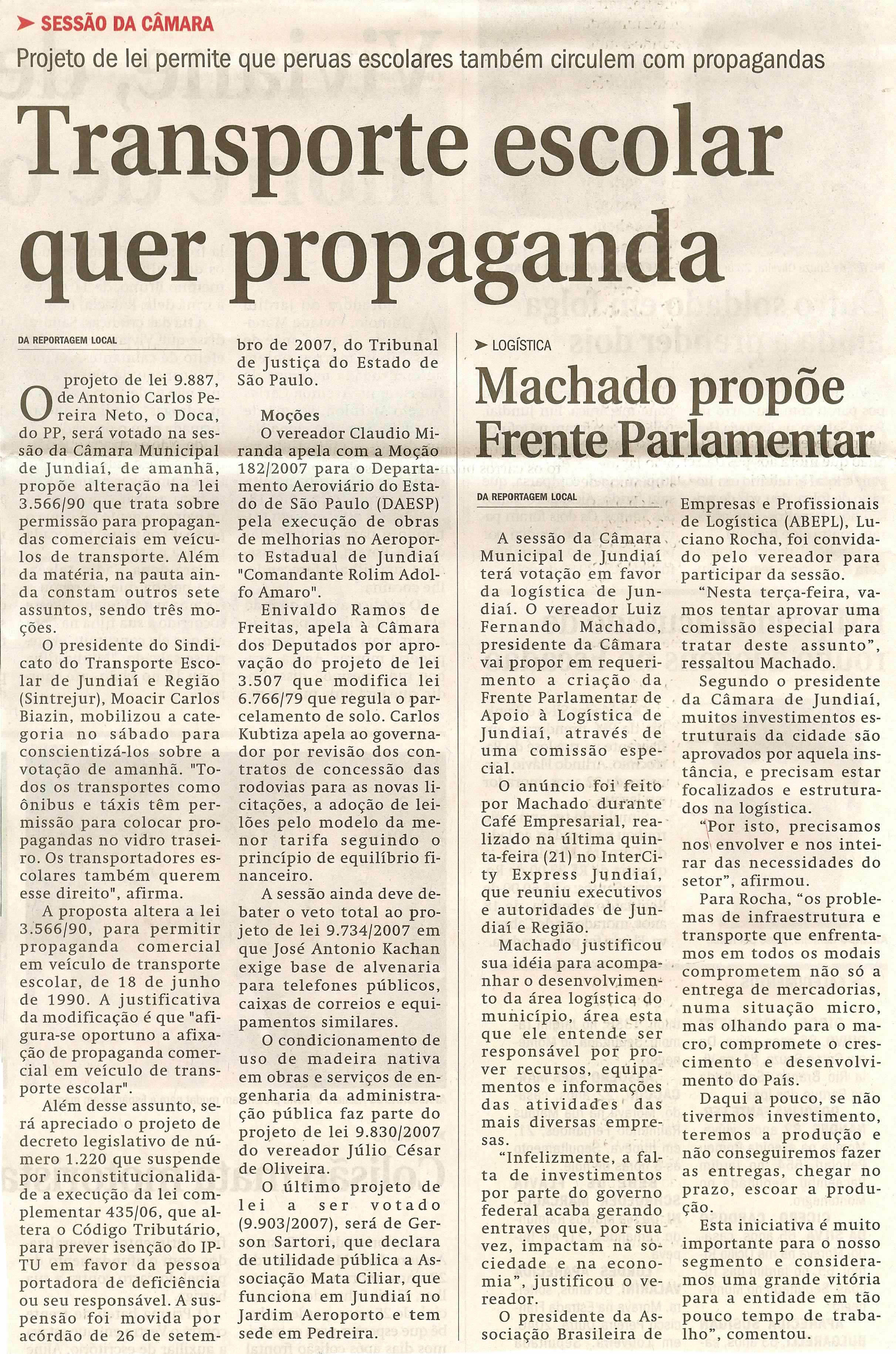 Jornal de Jundiaí - 25/02/2008