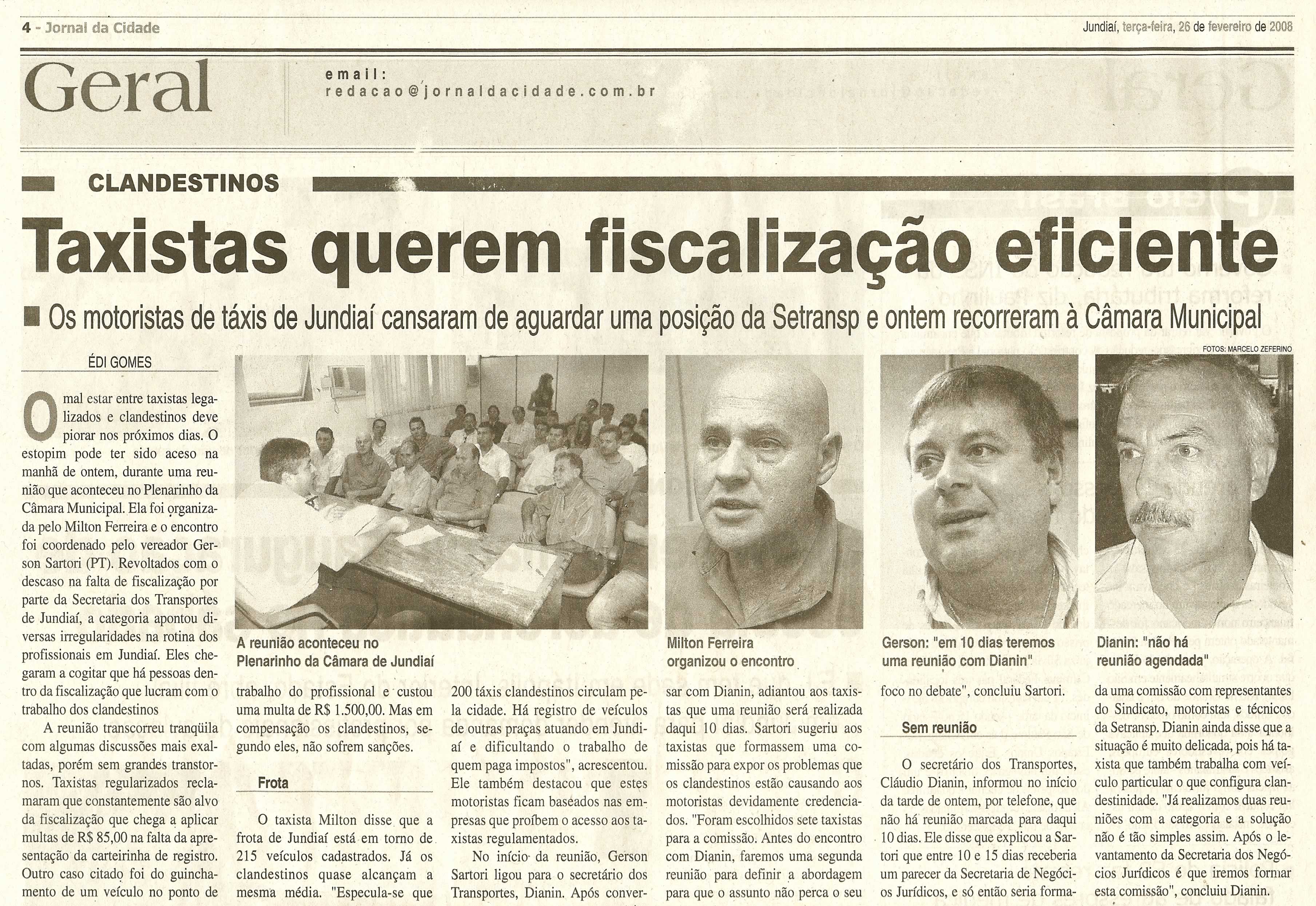 Jornal da Cidade - 26/02/2008