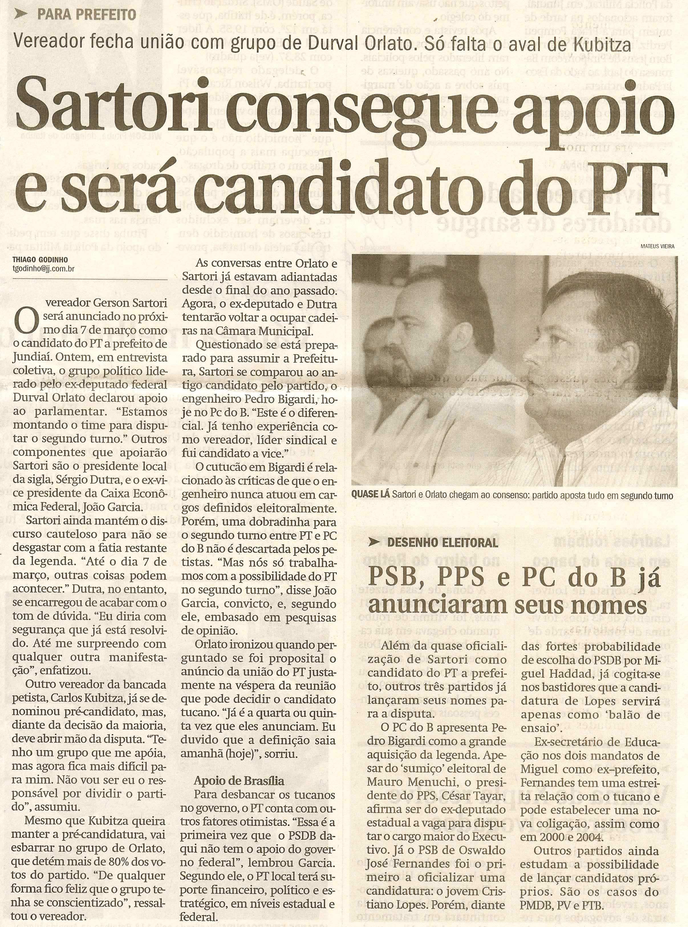 Jornal de Jundiaí - 26/02/2008