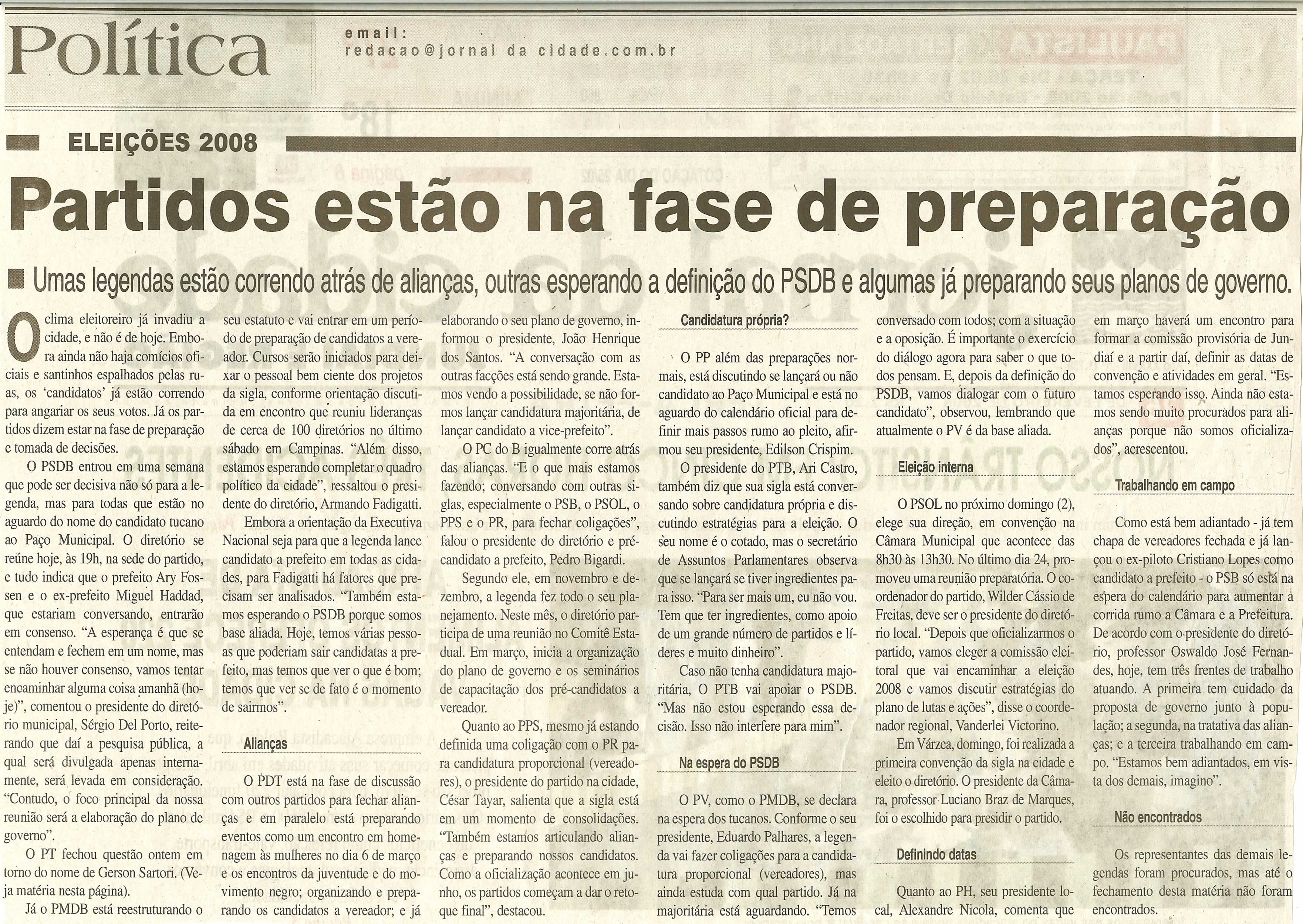Jornal da Cidade - 26/02/2008