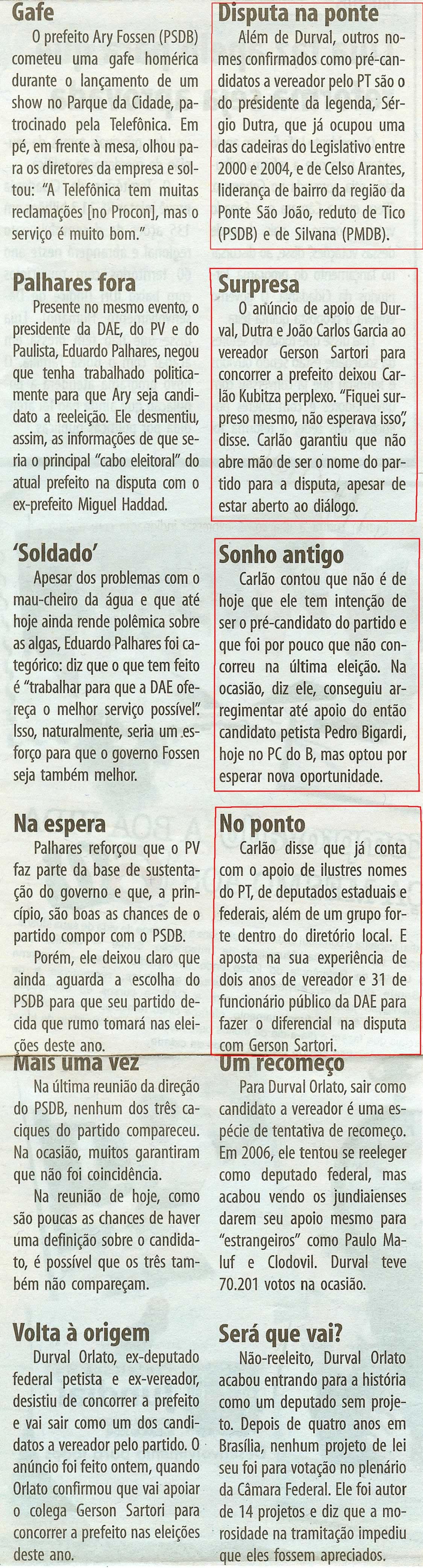 Bom Dia Jundiaí - 26/02/2008