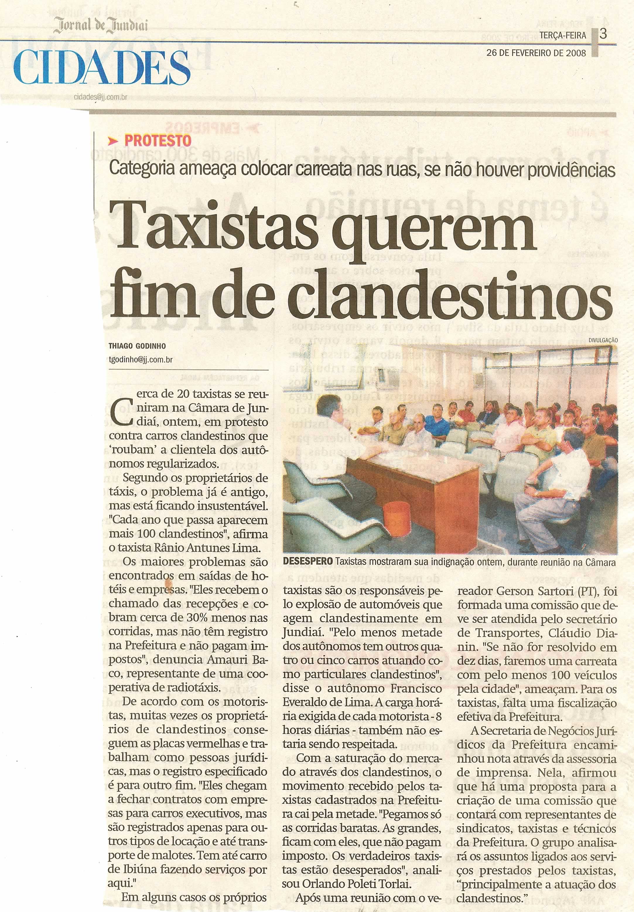 Jornal de Jundiaí - 26/02/2008