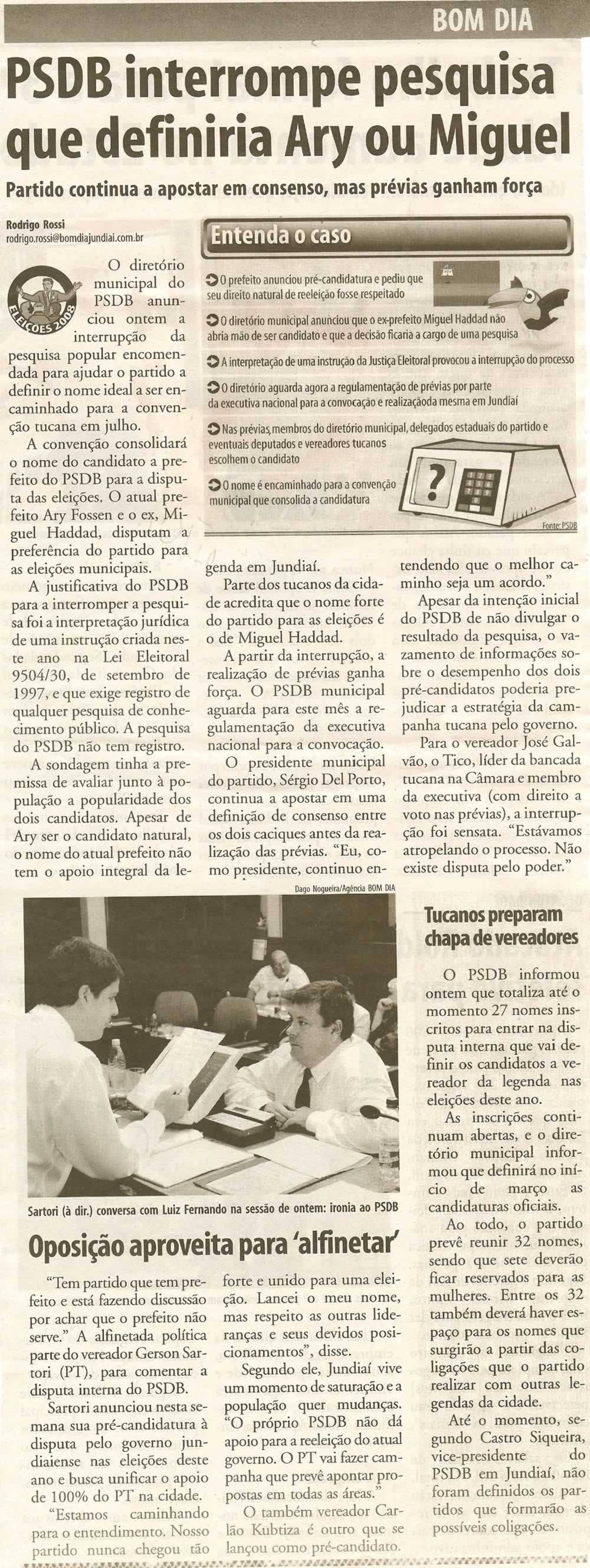 Bom Dia Jundiaí - 27/02/2008