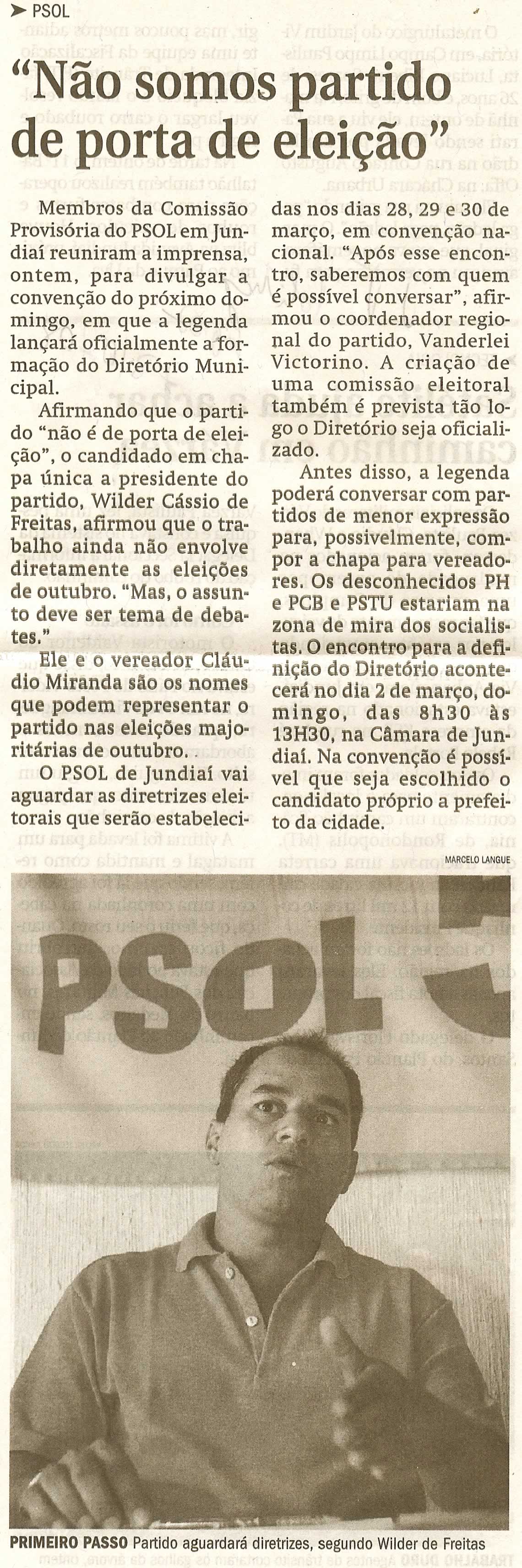 Jornal de Jundiaí - 28/02/2008