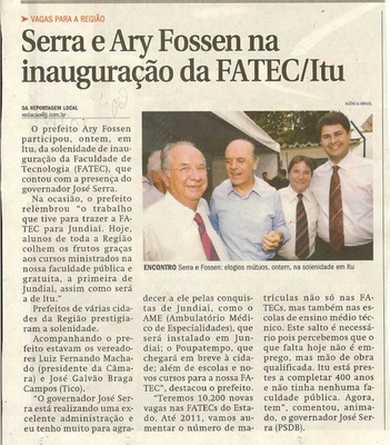Jornal de Jundiaí - 29/02/2008