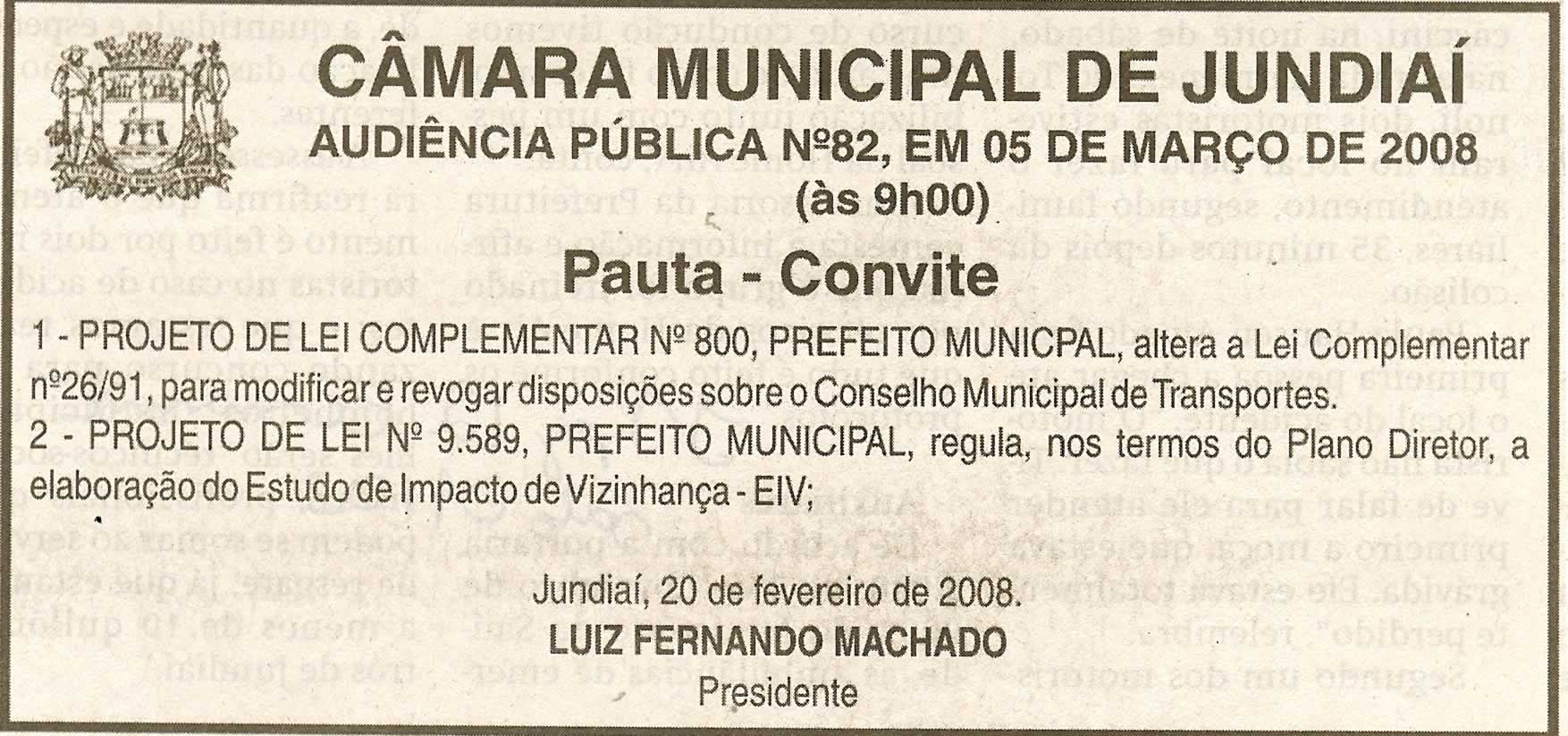 Jornal de Jundiaí - 01/03/2008