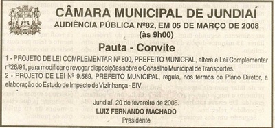 Jornal de Jundiaí - 01/03/2008