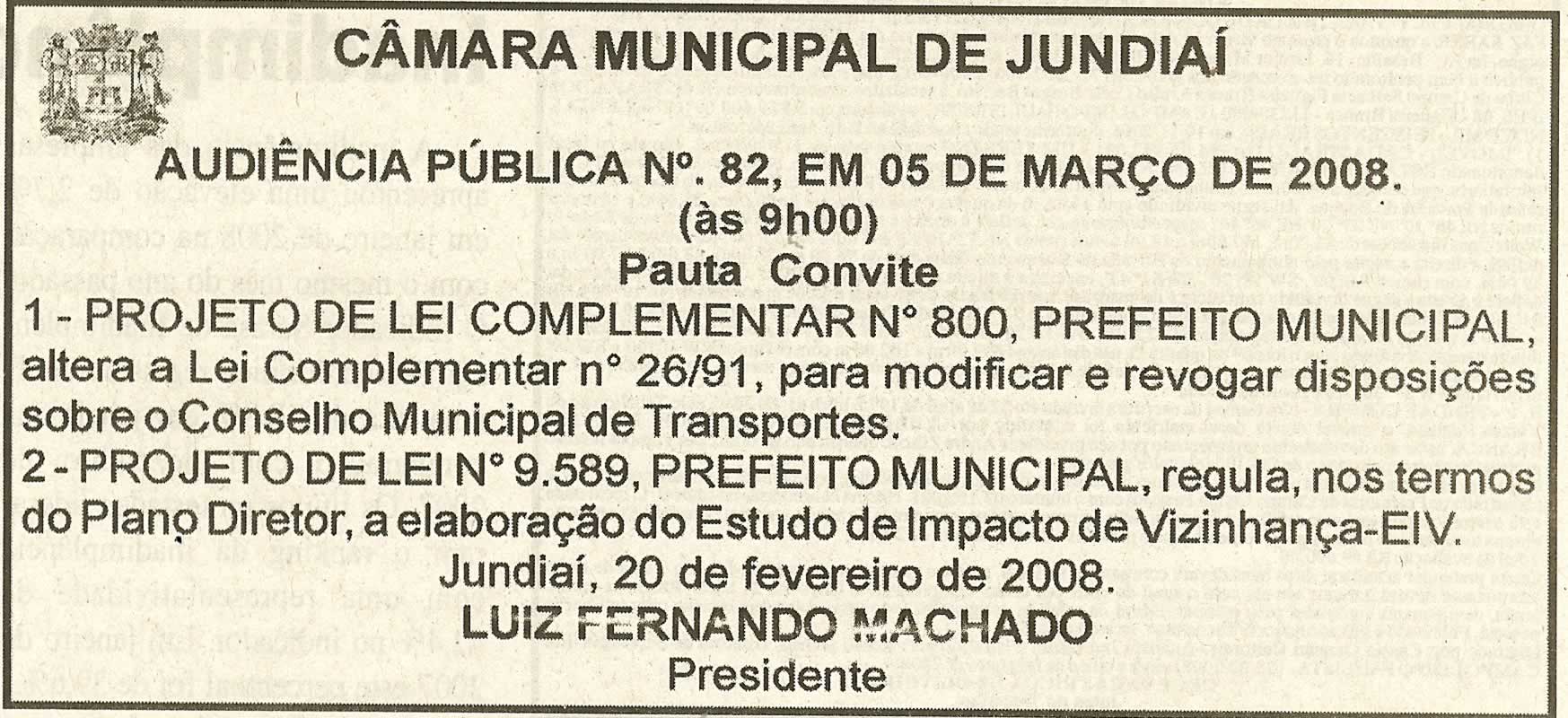 Jornal da Cidade - 01/03/2008