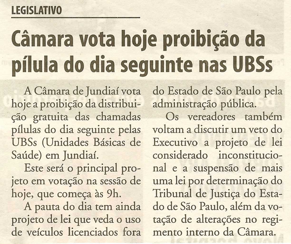 Bom Dia Jundiaí - 04/03/2008