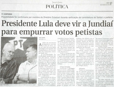 Jornal de Jundiaí - 08/03/2008