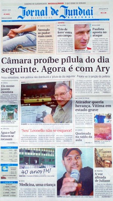 Jornal de Jundiaí - 12/03/2008