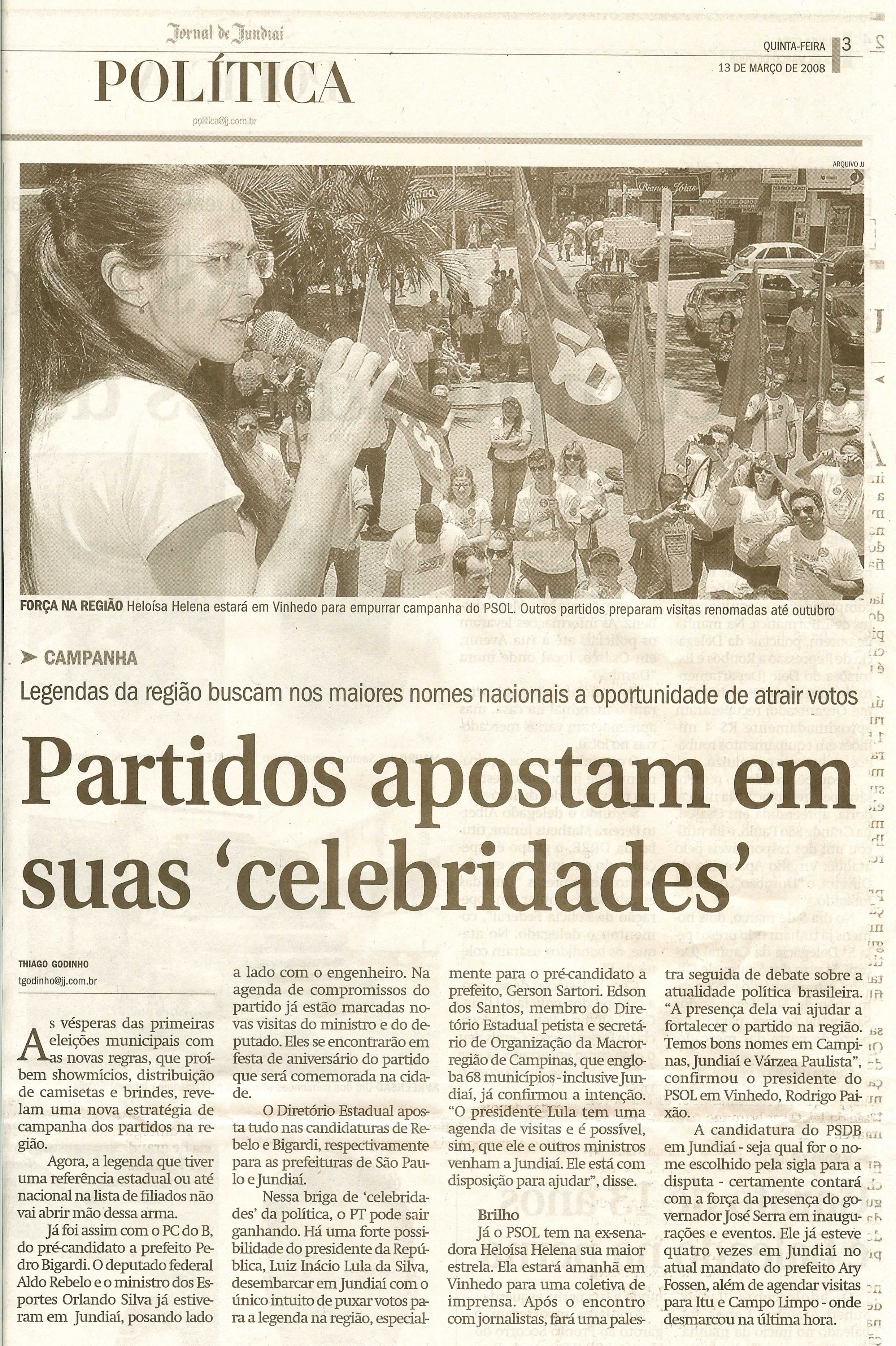 Jornal de Jundiaí - 13/03/2008