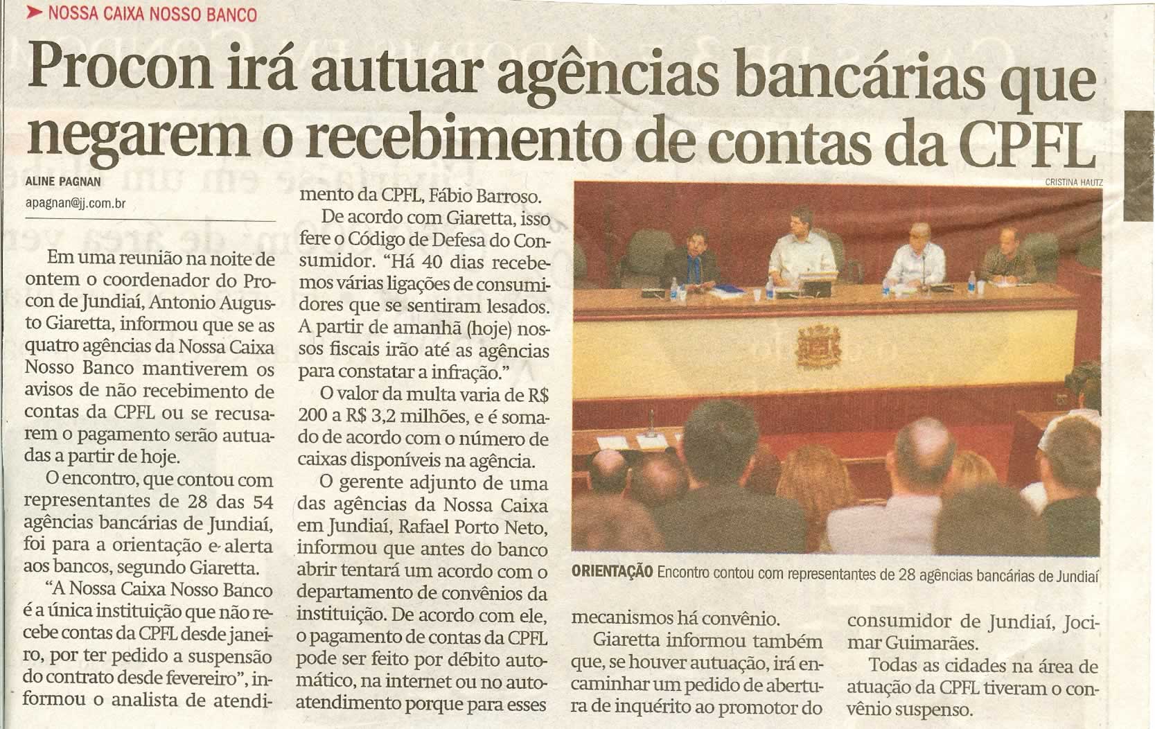 Jornal de Jundiaí - 14/03/2008