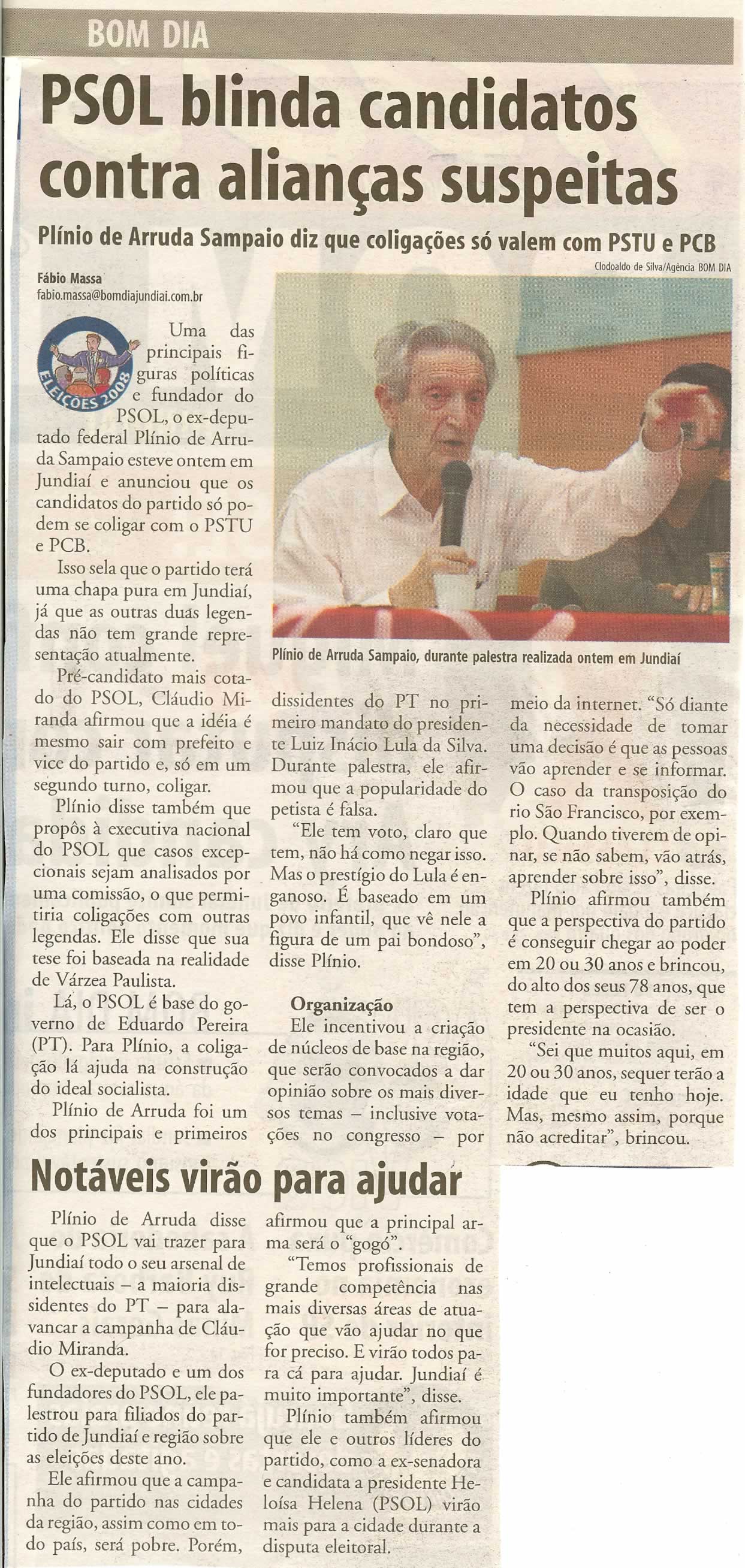 Bom Dia Jundiaí - 16/03/2008