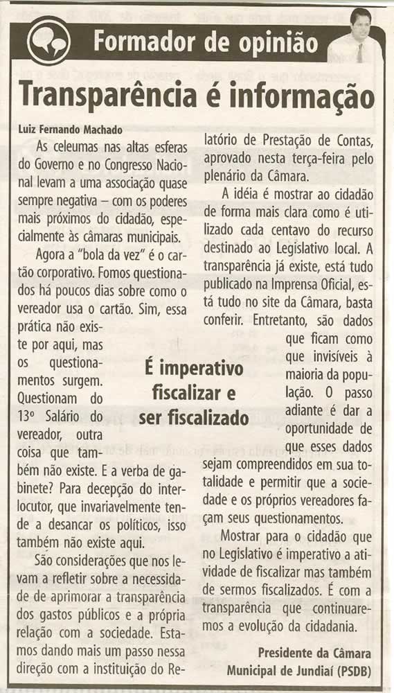 Bom Dia Jundiaí - 19/03/2008