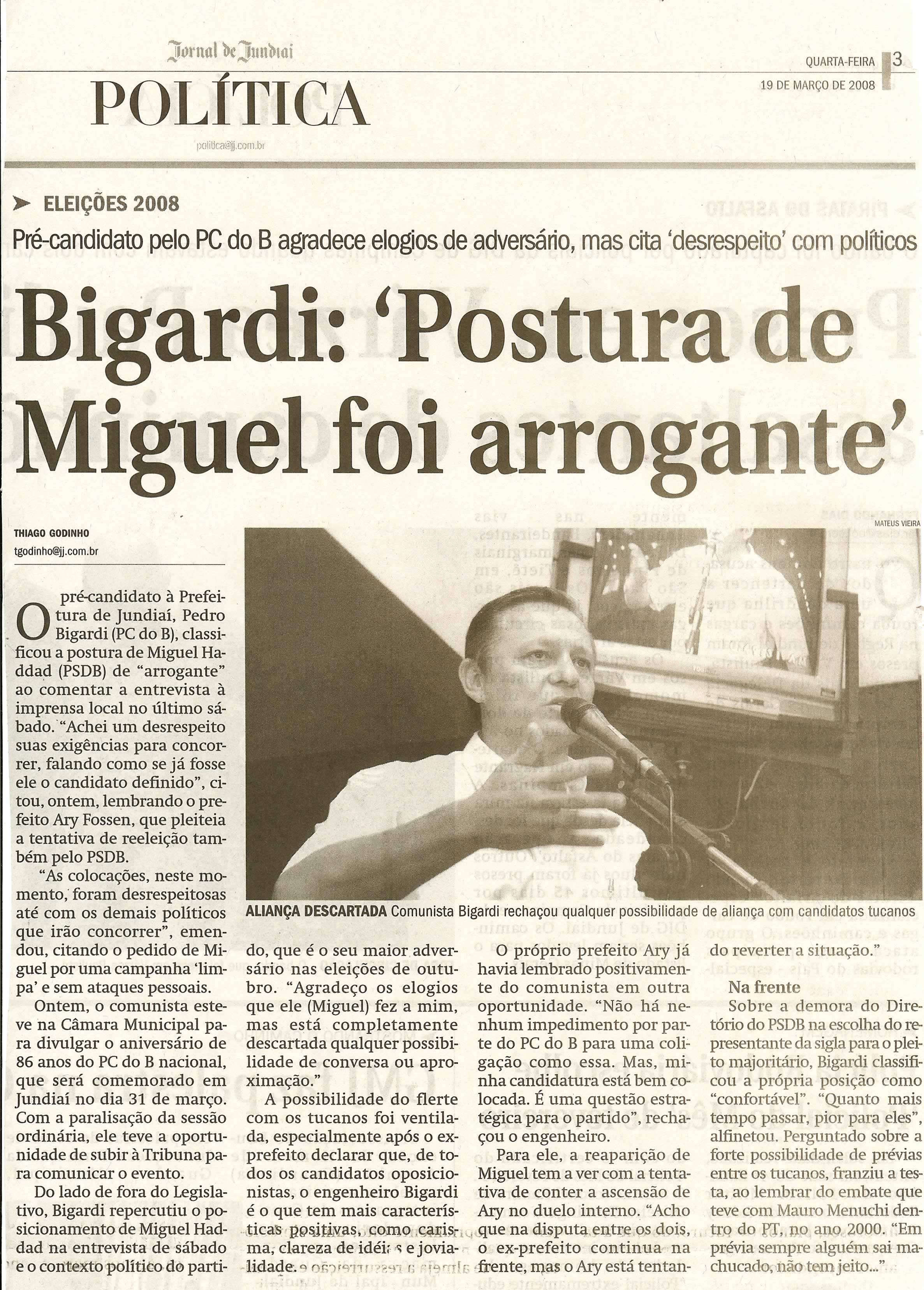 Jornal de Jundiaí - 19/03/2008