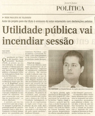 Jornal de Jundiaí - 24/03/2008