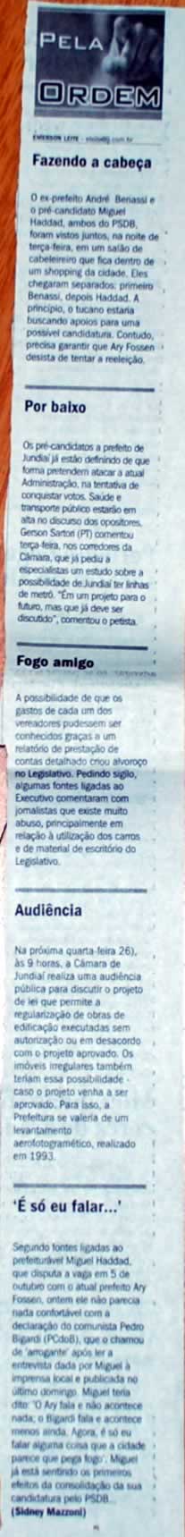 Jornal de Jundiaí - 20/03/2008