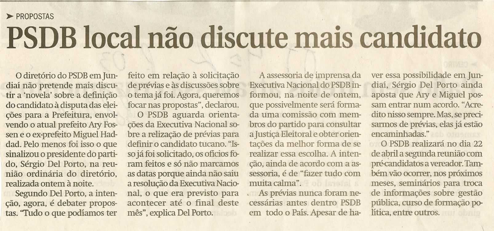 Jornal de Jundiaí - 26/03/2008